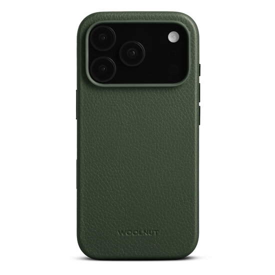 Woolnut leren MagSafe iPhone 17 Pro hoesje groen
