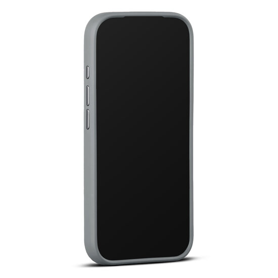 Woolnut leren MagSafe iPhone 17 Pro hoesje grijs