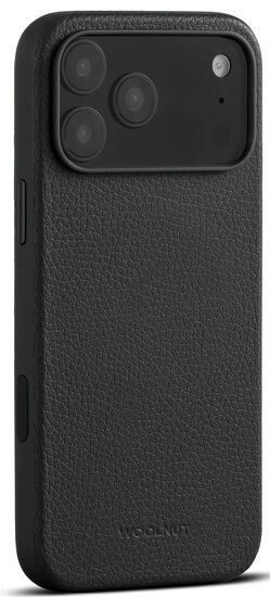 Woolnut leren MagSafe iPhone 17 Pro Max hoesje zwart