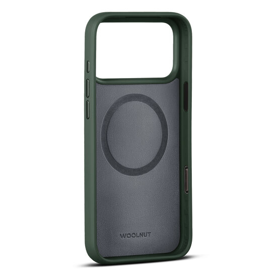 Woolnut leren MagSafe iPhone 17 Pro Max hoesje groen