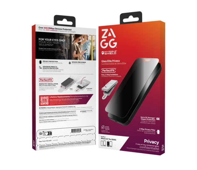 ZAGG InvisibleShield Glass Privacy iPhone 17 screenprotector