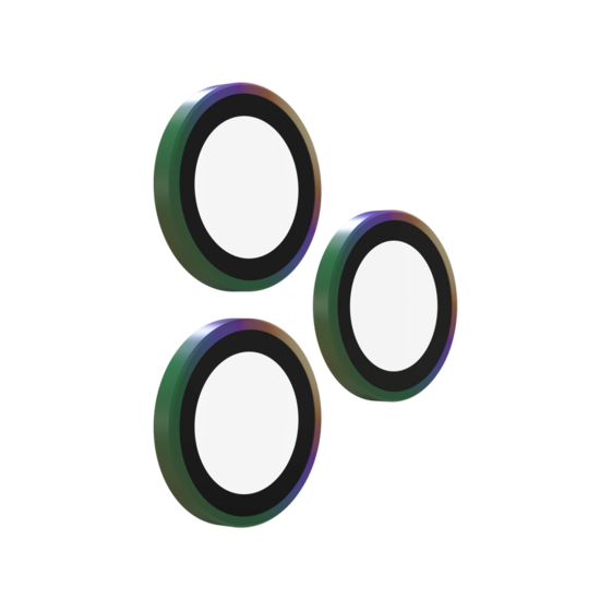 ZAGG InvisibleShield iPhone 17 Pro / iPhone 17 Pro Max camera protector regenboog