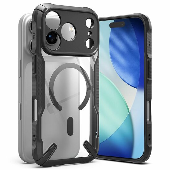 Ringke Fusion X MagSafe iPhone 17 Pro hoesje zwart