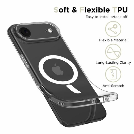 TechProtection Flex MagSafe iPhone Air hoesje transparant