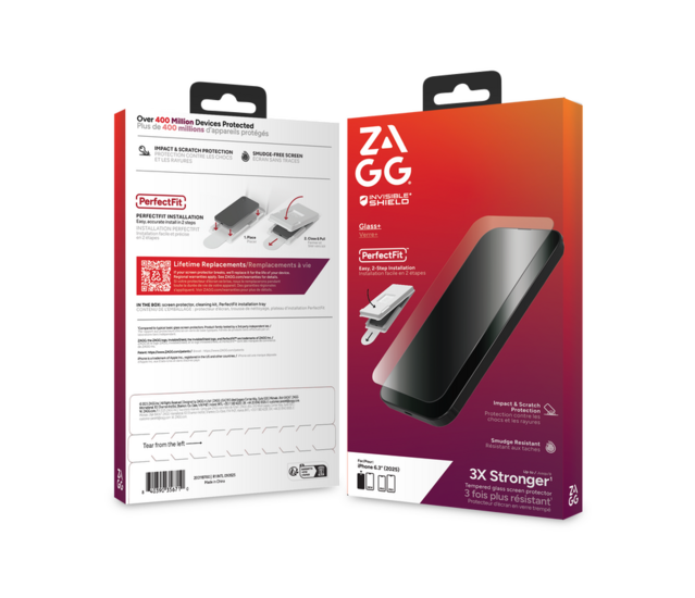 ZAGG InvisibleShield Glass iPhone 17 screenprotector