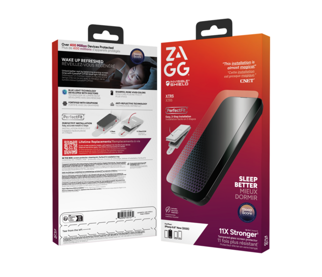 ZAGG InvisibleShield Glass XTR5 iPhone 17 Air screenprotector