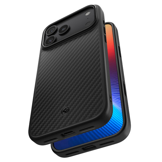 Spigen Enzo Aramid T iPhone 17 Pro hoesje zwart