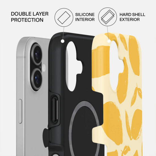 Burga Tough MagSafe iPhone 17 hoesje lemon tart