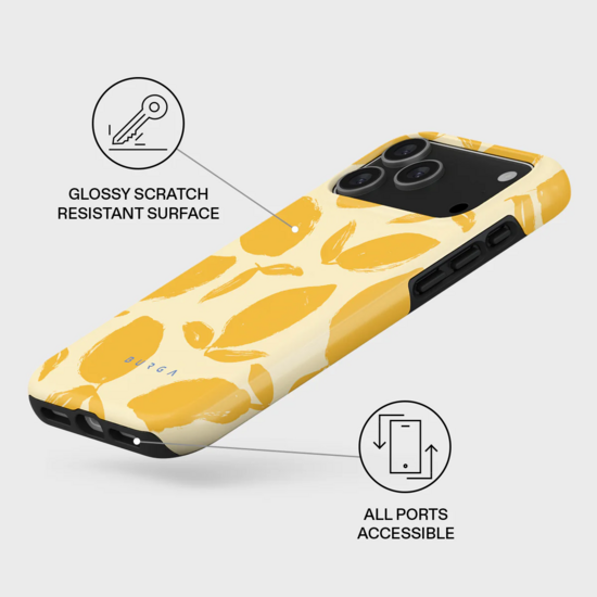 Burga Tough MagSafe iPhone 17 Pro Max hoesje lemon tart