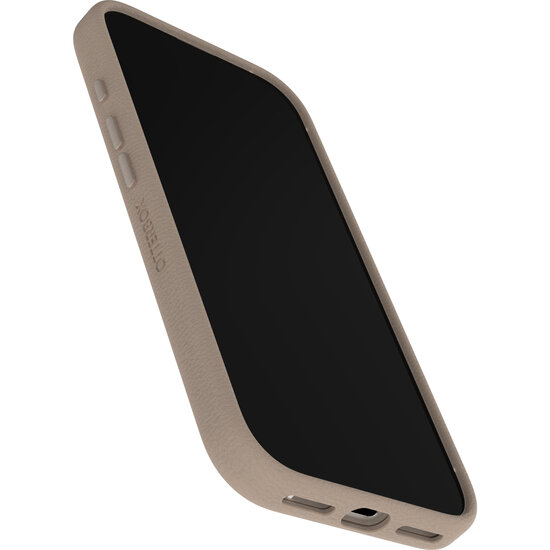 OtterBox Symmetry Leather MagSafe iPhone 17 hoesje grijs