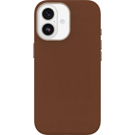 OtterBox Symmetry Leather MagSafe iPhone 17 hoesje bruin
