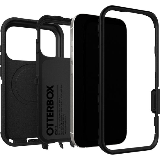 OtterBox Defender Pro MagSafe iPhone 17 Pro hoesje zwart