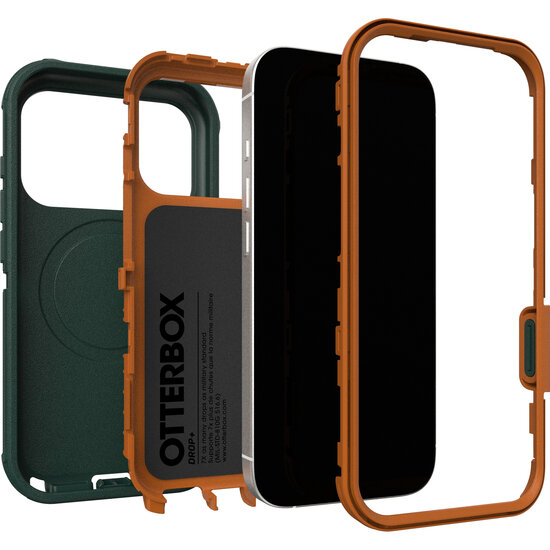 OtterBox Defender Pro MagSafe iPhone 17 Pro hoesje groen