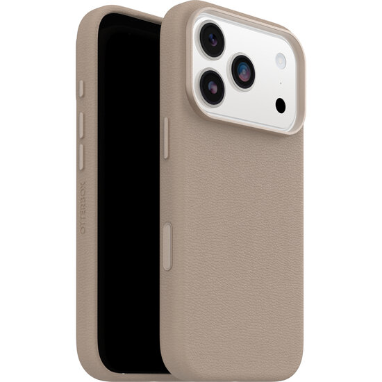 OtterBox Symmetry Leather iPhone 17 Pro hoesje grijs
