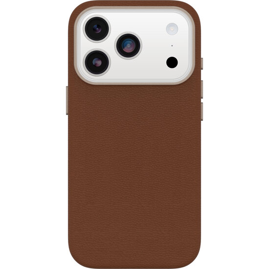 OtterBox Symmetry Leather iPhone 17 Pro hoesje bruin