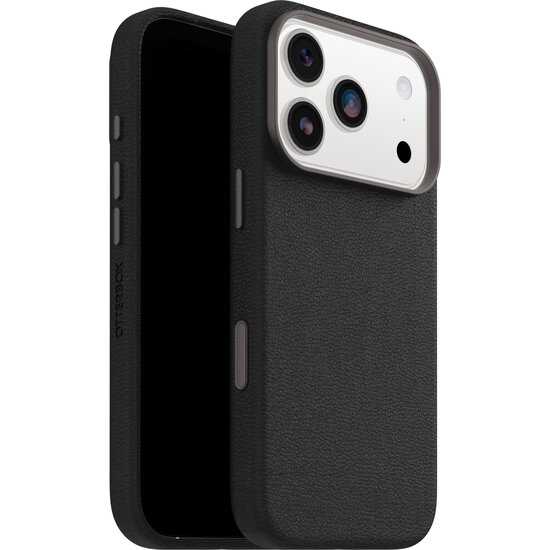 OtterBox Symmetry Leather iPhone 17 Pro hoesje zwart