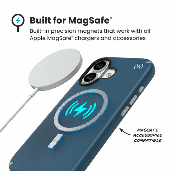 Speck Presidio 2 Pro MagSafe iPhone 17 hoesje blauw