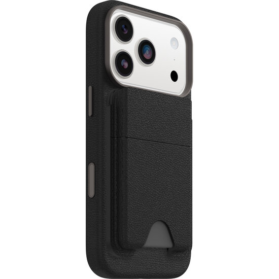 OtterBox Cactus Leather MagSafe wallet zwart