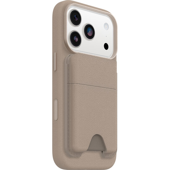 OtterBox Cactus Leather MagSafe wallet beige