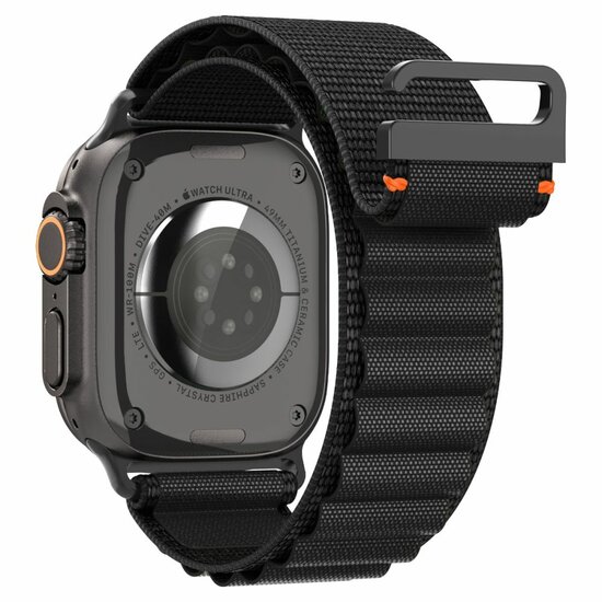Spigen WBF1 Band Apple Watch 49 / &nbsp;46 / 45 / 44 &nbsp;mm bandje zwart
