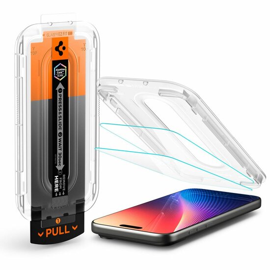 Spigen GlastR EZ Fit Pro HD iPhone 17 Pro Max screenprotector