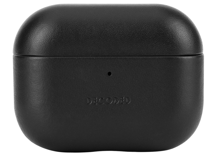 Decoded leren AirPods Pro 3 hoesje zwart