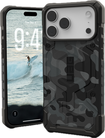 UAG Pathfinder MagSafe iPhone 17 Pro hoesje midnight camo 