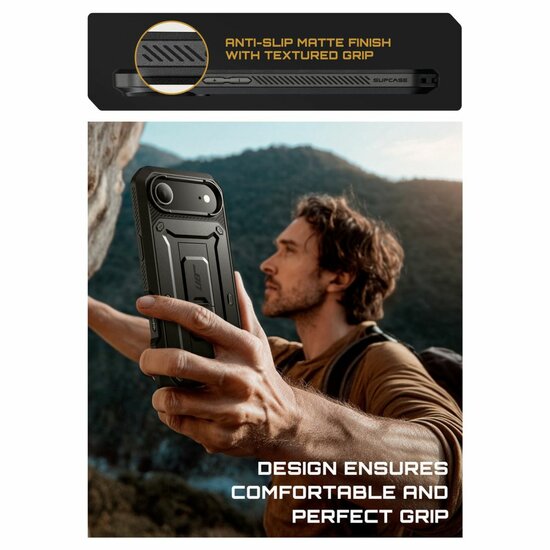 Supcase Unicorn Beetle Pro iPhone Air hoesje zwart