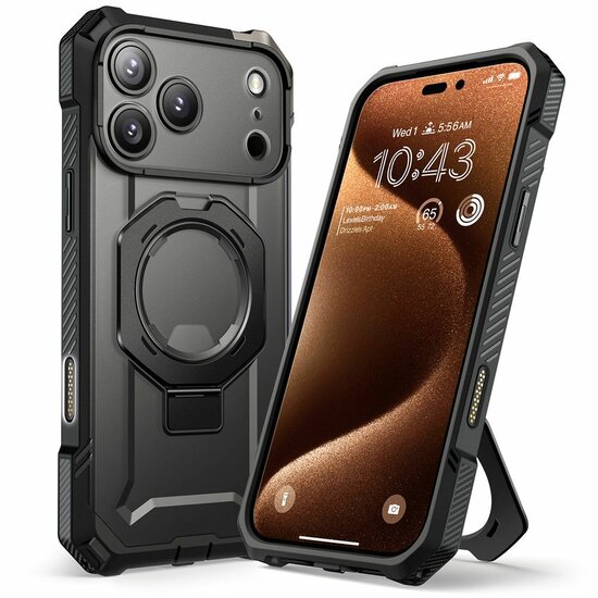 Supcase UB Grip MagSafe iPhone 17 Pro Max hoesje zwart