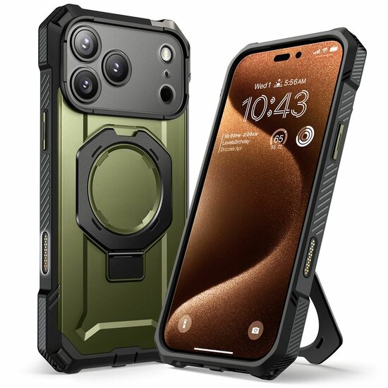 Supcase UB Grip MagSafe iPhone 17 Pro Max hoesje groen