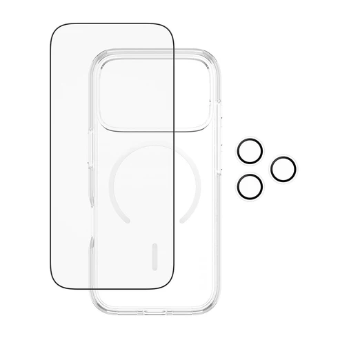 PanzerGlass Combat 3 in 1 bundel iPhone 17 Pro hoesje screen en camera protector