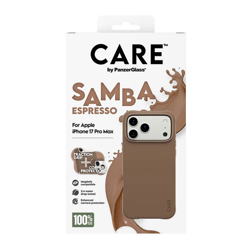 PanzerGlass CARE Samba MagSafe iPhone 17 Pro Max hoesje bruin