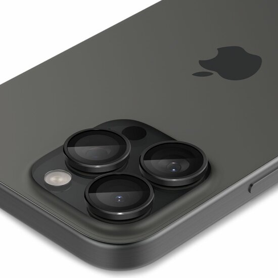 Spigen Optik EZ Fit iPhone 17 / 16 / 15 Pro / iPhone 17 / 16 / 15 Pro Max camera beschermer 2 pack