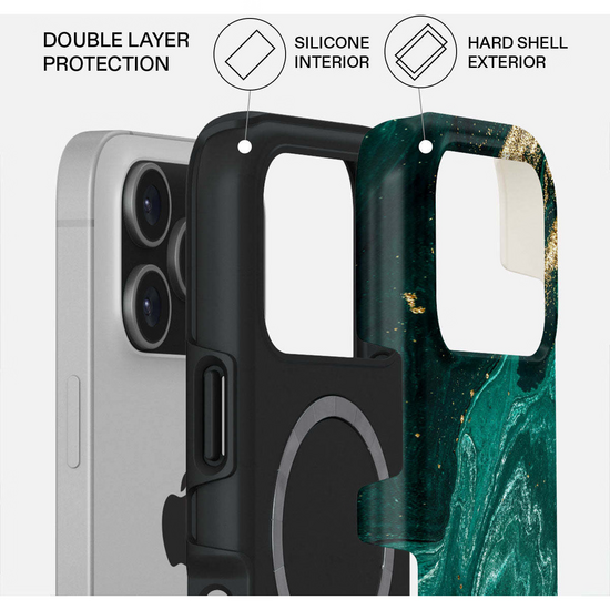 Burga Tough MagSafe iPhone 17 Pro hoesje emerald pool