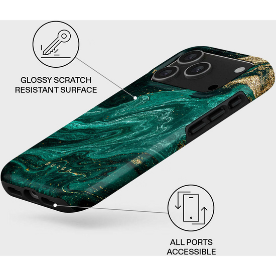 Burga Tough MagSafe iPhone 17 Pro hoesje emerald pool