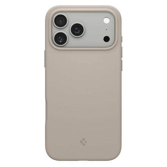 Spigen Silicone Fit MagSafe iPhone 17 Pro Max hoesje beige
