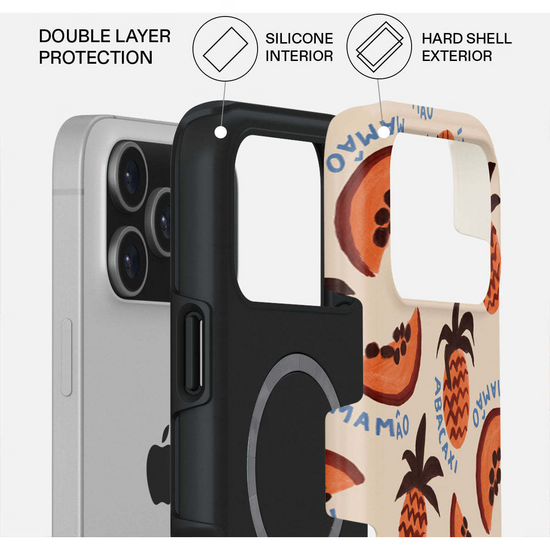 Burga Tough MagSafe iPhone 17 Pro Max hoesje abacaxi