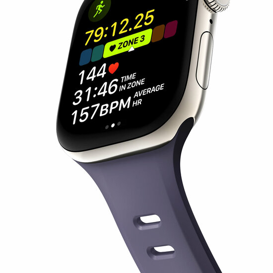 Nomad Tempo FKM Apple Watch 46 /&nbsp;45 mm bandje paars