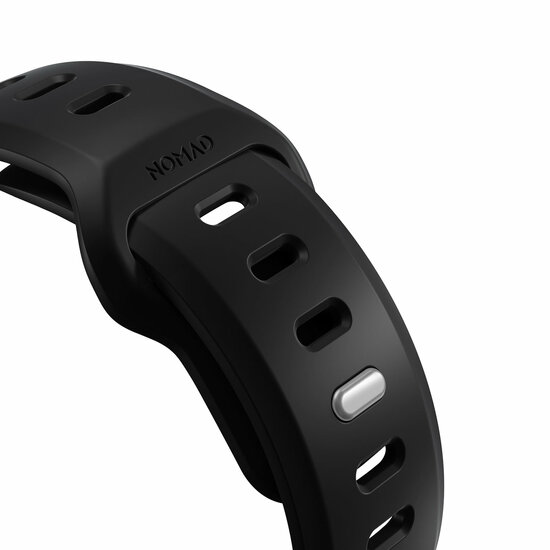 Nomad Tempo FKM Apple Watch Ultra 49 mm bandje zwart