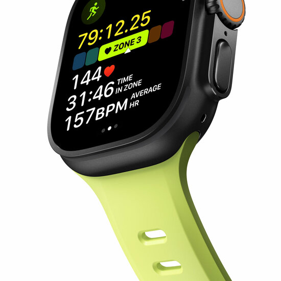 Nomad Tempo FKM Apple Watch Ultra 49 mm bandje lumen