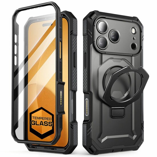 Supcase UB Grip Pro MagSafe iPhone 17 Pro Max hoesje zwart
