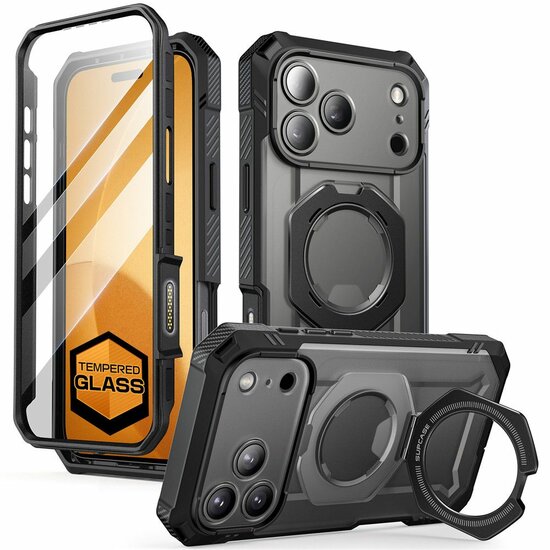 Supcase UB Grip Pro MagSafe iPhone 17 Pro Max hoesje zwart