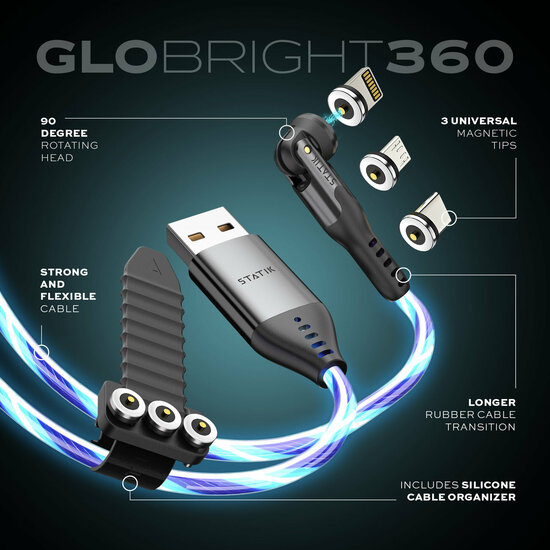 Statik Globright 360 universele kabel 1 meter