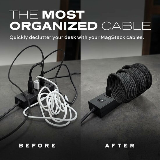 Statik MagStack USB-A naar MFI Lightning kabel 100 cm