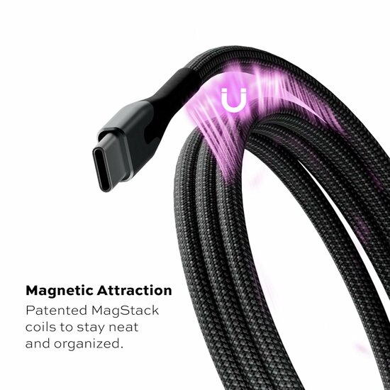 Statik MagStack USB-A naar MFI Lightning kabel 100 cm
