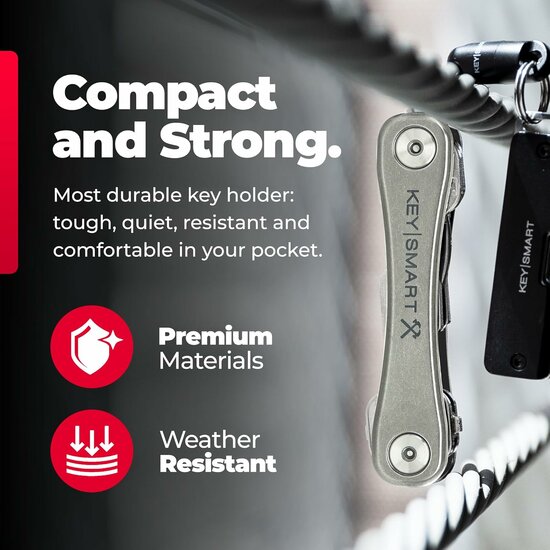 KeySmart Rugged titanium sleutelhouder