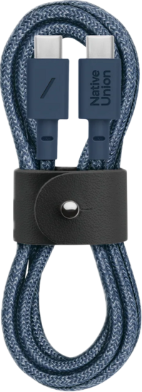 Native Union Belt USB-C naar USB-C 1,2 meter kabel blauw