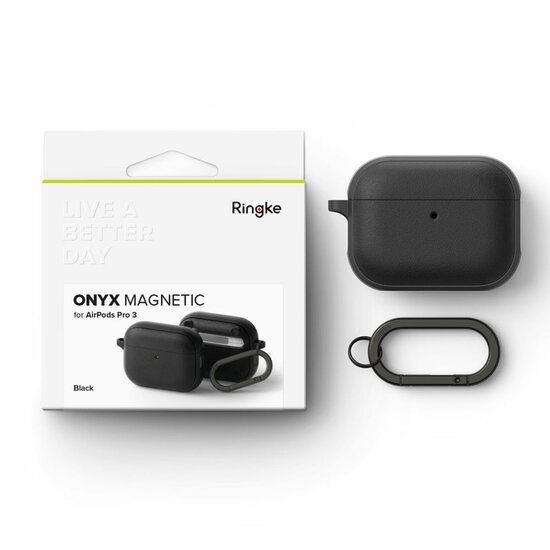 Ringke Onyx MagSafe AirPods Pro 3 hoesje zwart