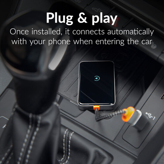 Mobilize Premium Adapter voor draadloze wireless Apple CarPlay of Android Auto