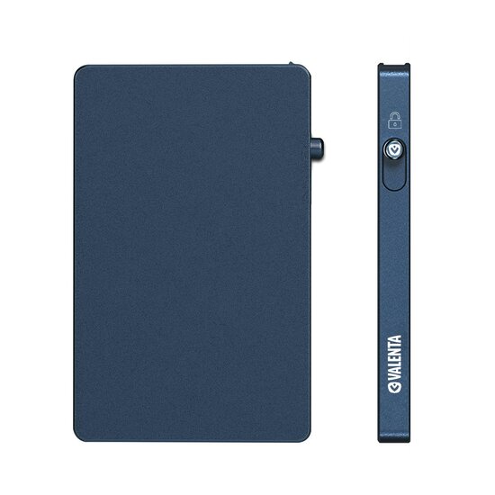Valenta Aluminium MagSafe kaarthouder blauw
